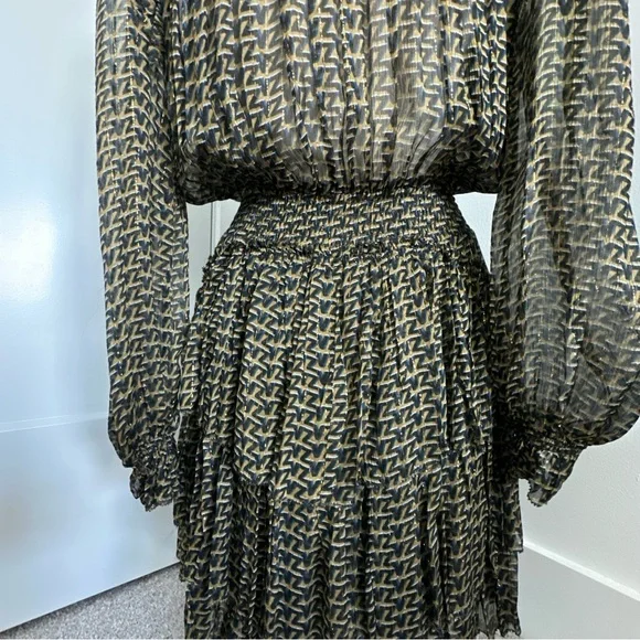 Zadig & Voltaire Rulie Chiffon Mini Dress womens size small NWOT - Picture 9 of 15